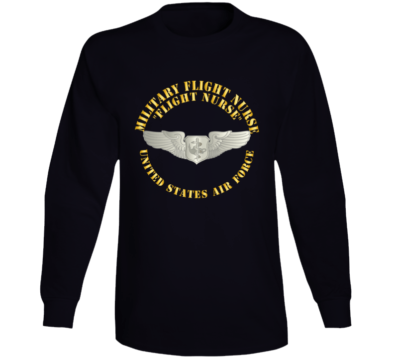 Usaf - Military Flight Nurse - Flight Nurse - Basic Long Sleeve