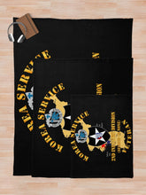 Load image into Gallery viewer, Army - Korea Service Vet - 2nd Infantry Div - Second to None Throw Blanket
