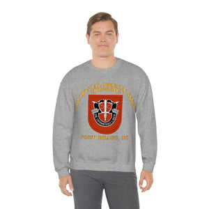 Unisex Heavy Blend Crewneck Sweatshirt -  Army - 7th Special Forces Group W Flash - Fbnc