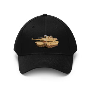 Twill Hat - Army - Main Battle Tank - M1A1 - Hat - Direct to Garment (DTG) - Printed