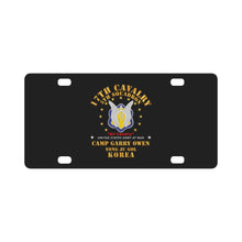 Load image into Gallery viewer, Army - 5th Squadron 17th Cavalry - Air Cav - Camp Gary Owen Korea Classic License Plate
