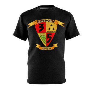 Unisex AOP Cut & Sew Tee - USMC - 3rd Battalion, 5th Marines - DarkHorse wo Txt