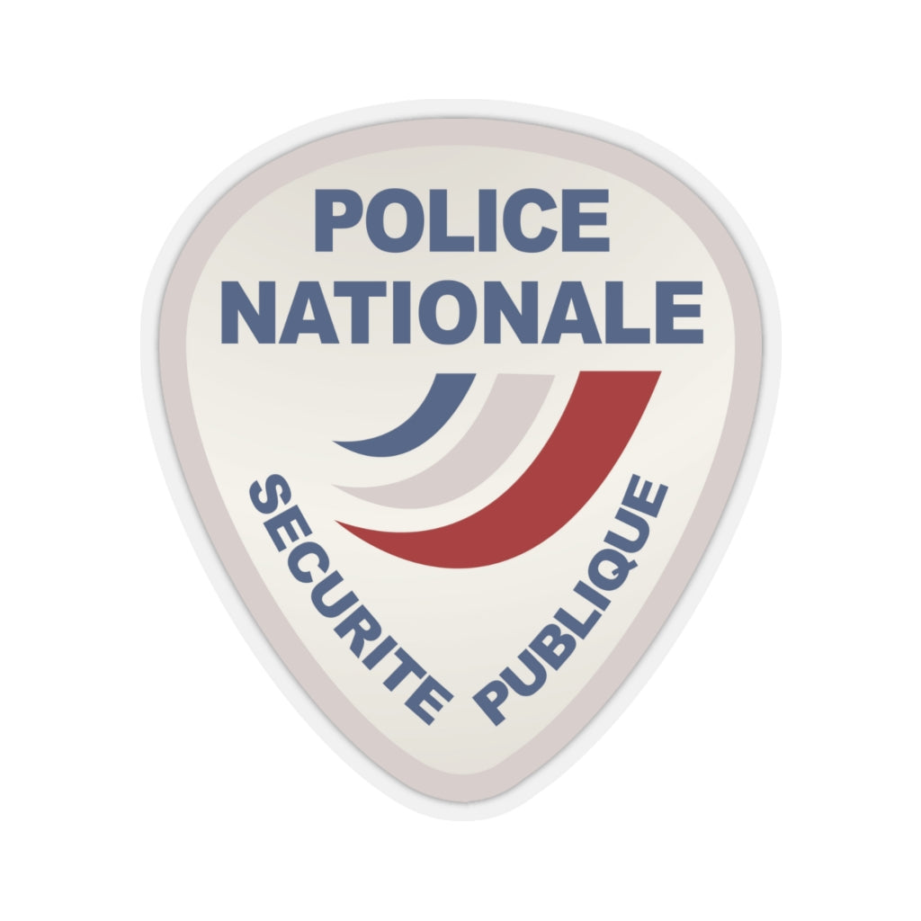 Kiss-Cut Stickers - Police Nationale France Police Patch Blanc