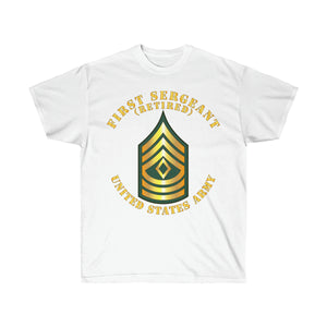 Unisex Ultra Cotton Tee - Army - First Sergeant - 1SG - Retired