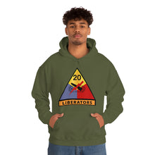 Load image into Gallery viewer, Unisex Heavy Blend™ Hooded Sweatshirt - Army - 20th Armored Division - Liberators wo Txt
