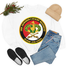 Load image into Gallery viewer, Unisex Heavy Blend Crewneck Sweatshirt - Army - 3rd Armored Cavalry Regiment DUI - Red White - Blood and Steel
