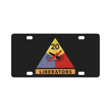 Load image into Gallery viewer, Army - 20th Armored Division - Liberators wo Txt Classic License Plate
