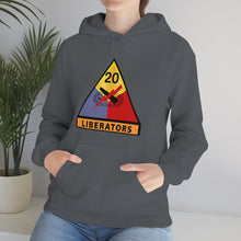 Load image into Gallery viewer, Unisex Heavy Blend™ Hooded Sweatshirt - Army - 20th Armored Division - Liberators wo Txt
