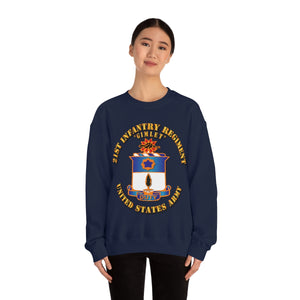 Unisex Heavy Blend Crewneck Sweatshirt - Army - 21st Infantry Regt - Gimlet