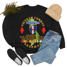 Load image into Gallery viewer, Unisex Heavy Blend Crewneck Sweatshirt - Army - Vietnam Combat Vet - 1st Bn 61st Infantry - 5th Inf Div Ssi
