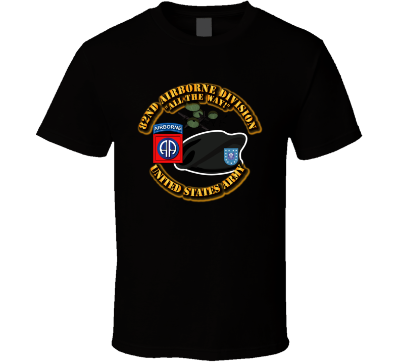 82nd Airborne Div - Beret - Mass Tac T Shirt