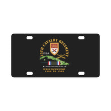 Load image into Gallery viewer, Army - 15th Cavalry Regiment - Cuban Pacification w CUBA SVC Classic License Plate
