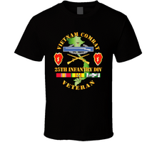 Load image into Gallery viewer, Army - Vietnam Combat Infantry Veteran W 25th Inf Div Ssi V1 T-shirt
