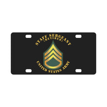 Load image into Gallery viewer, Army - Staff Sergeant - SSG - Retired Classic License Plate
