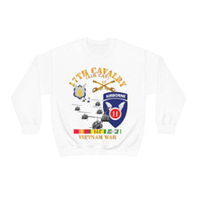 Load image into Gallery viewer, Unisex Heavy Blend Crewneck Sweatshirt - Army - 17th Cavalry (Air CAv) - 11th Airborne Division w SVC
