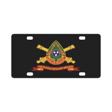 Load image into Gallery viewer, Army - 196th Field Artillery Brigade DUI w Br - Ribbon X 300 Classic License Plate
