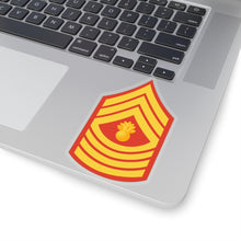 Load image into Gallery viewer, Kiss-Cut Stickers - USMC - Enlisted Insignia - E9 - Master Gunnery Sergeant (MGySgt) - Dress Blue wo Txt X 300
