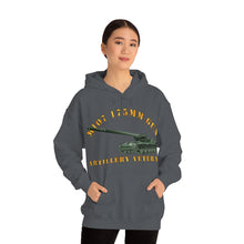 Load image into Gallery viewer, Unisex Heavy Blend™ Hooded Sweatshirt - Army - M107 - 175mm Gun - Artillery Veteran
