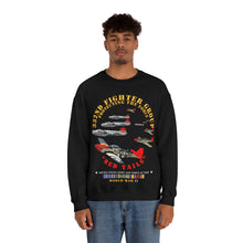 Load image into Gallery viewer, Unisex Heavy Blend Crewneck Sweatshirt - Army - AAC - 332nd Fighter Group - Red Tails - Protect Force
