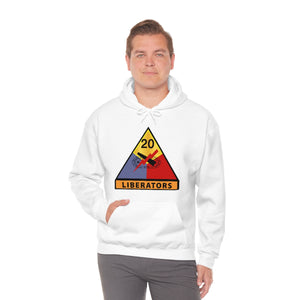 Unisex Heavy Blend™ Hooded Sweatshirt - Army - 20th Armored Division - Liberators wo Txt