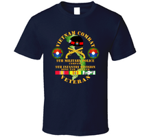 Load image into Gallery viewer, Army - Vietnam Combat Veteran W 9th Military Police Co W 9th Id T Shirt
