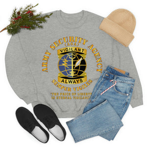 Unisex Heavy Blend Crewneck Sweatshirt - Army Security Agency - DUI - Always Vigilante