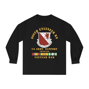 Unisex Classic Long Sleeve T-Shirt - Army - 809th Engineer Bn - Thailand W Vn Svc X 300