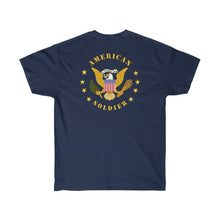 Load image into Gallery viewer, Unisex Ultra Cotton Tee - Army - 57th Artillery Brigade - Distinctive Unit Insignia (DUI) with Artillery Branch and Ribbon - American Patriot
