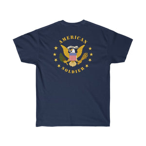 Unisex Ultra Cotton Tee - Army - 57th Artillery Brigade - Distinctive Unit Insignia (DUI) with Artillery Branch and Ribbon - American Patriot