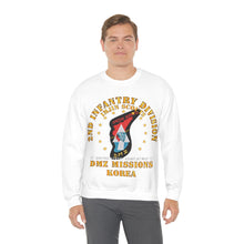 Load image into Gallery viewer, Unisex Heavy Blend Crewneck Sweatshirt - Army - 2nd Infantry Division - ImJin Scout -DMZ Missions
