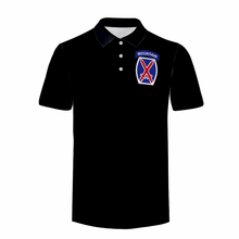 Load image into Gallery viewer, Custom Shirts All Over Print POLO Neck Shirts - Army - 10th Mountain Division wo Txt
