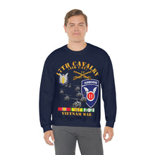 Load image into Gallery viewer, Unisex Heavy Blend Crewneck Sweatshirt - Army - 17th Cavalry (Air CAv) - 11th Airborne Division w SVC
