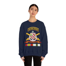 Load image into Gallery viewer, Unisex Heavy Blend Crewneck Sweatshirt -  Army - 8th Field Artillery w Br - Ribbon COLD WAR Vet Tab
