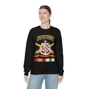 Unisex Heavy Blend Crewneck Sweatshirt -  Army - 8th Field Artillery w Br - Ribbon COLD WAR Vet Tab