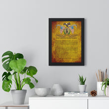 Load image into Gallery viewer, Premium Framed Vertical Poster - Emancipation Proclamation - January 1, 1863
