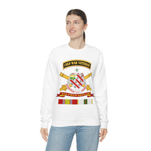 Load image into Gallery viewer, Unisex Heavy Blend Crewneck Sweatshirt -  Army - 8th Field Artillery w Br - Ribbon COLD WAR Vet Tab
