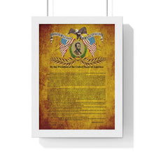 Load image into Gallery viewer, Premium Framed Vertical Poster - Emancipation Proclamation - January 1, 1863
