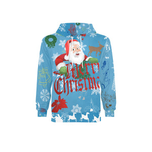 Santa Claus is coming to town New Men's All-Over Print Hoodie (Model H55)
