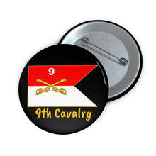 Load image into Gallery viewer, Custom Pin Buttons - 9th Cavalry Regiment
