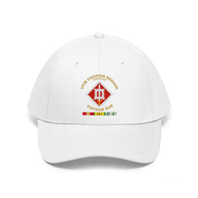 Load image into Gallery viewer, Twill Hat - Army - 18th Engineer Brigade Vietnam - Vietnam War w SVC - Hat - Direct to Garment (DTG) - Printed
