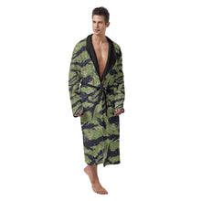 Load image into Gallery viewer, Vietnam Tiger Stripe - AOP Men&#39;s Heavy Fleece Robe
