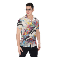 Load image into Gallery viewer, All-Over Print Men&#39;s Shirt - Swimming Shark
