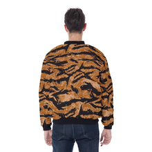 Load image into Gallery viewer, All-Over Print Men&#39;s Bomber Jacket - Vietnam Tiger Stripe Orange X 300
