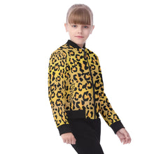 Load image into Gallery viewer, All-Over Print (AOP) Kid&#39;s Bomber Jacket - Leopard Spots
