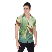 Load image into Gallery viewer, All-Over Print Men&#39;s Shirt - Hungry Lizard
