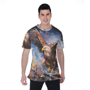 Painted Tree - Right War Eagle - All-Over Print Men's T-shirt | Birdseye