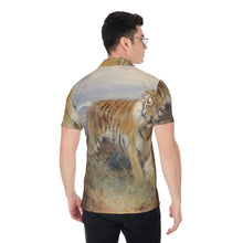 Load image into Gallery viewer, All-Over Print Men&#39;s Shirt - Tiger Design
