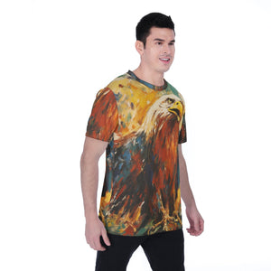 Painted Tree - Eagle Stare - All-Over Print Men's T-shirt | Birdseye