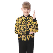 Load image into Gallery viewer, All-Over Print (AOP) Kid&#39;s Bomber Jacket - Leopard Spots
