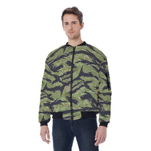 Load image into Gallery viewer, Men&#39;s AOP Bomber Jacket - Vietnam Military Tiger Stripe Jungle Camouflage
